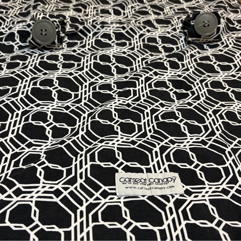 Baby Car Seat Canopy Cover Geometric Pattern